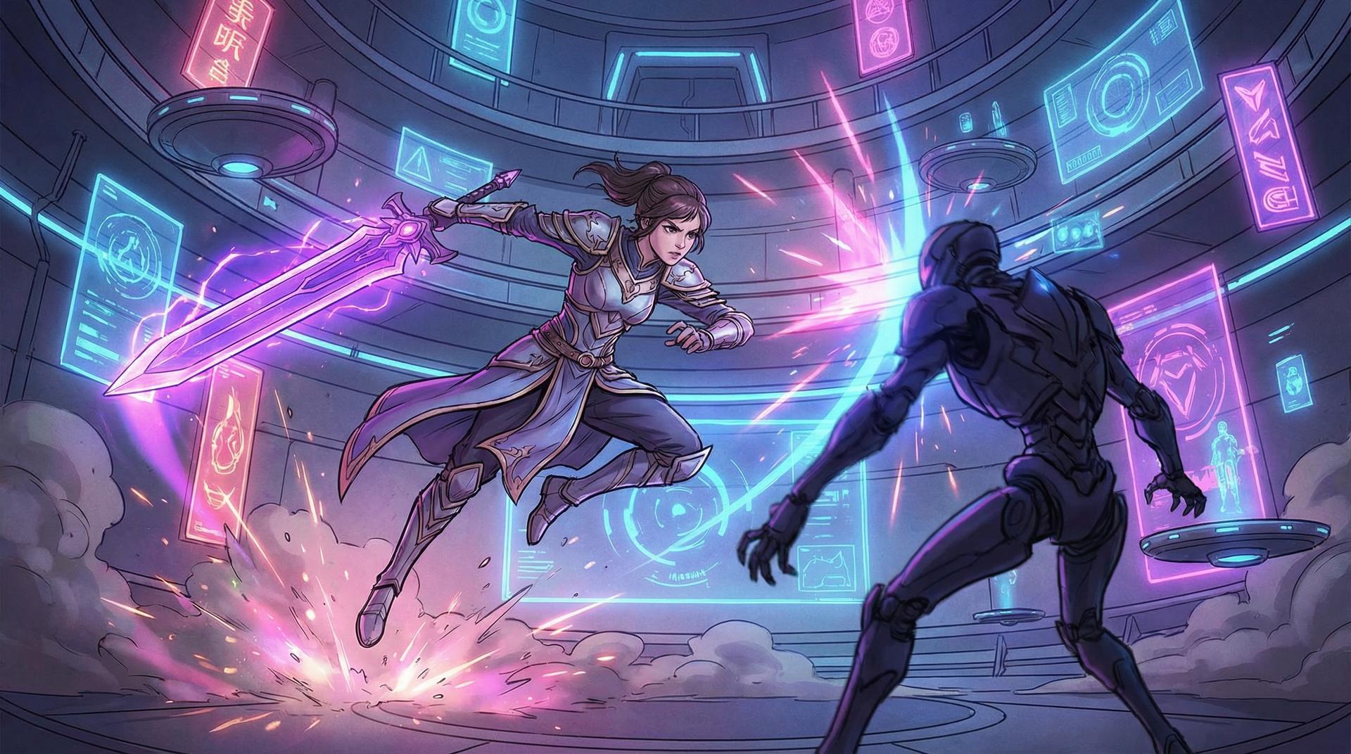 高清3D动漫幻境对决视频短片